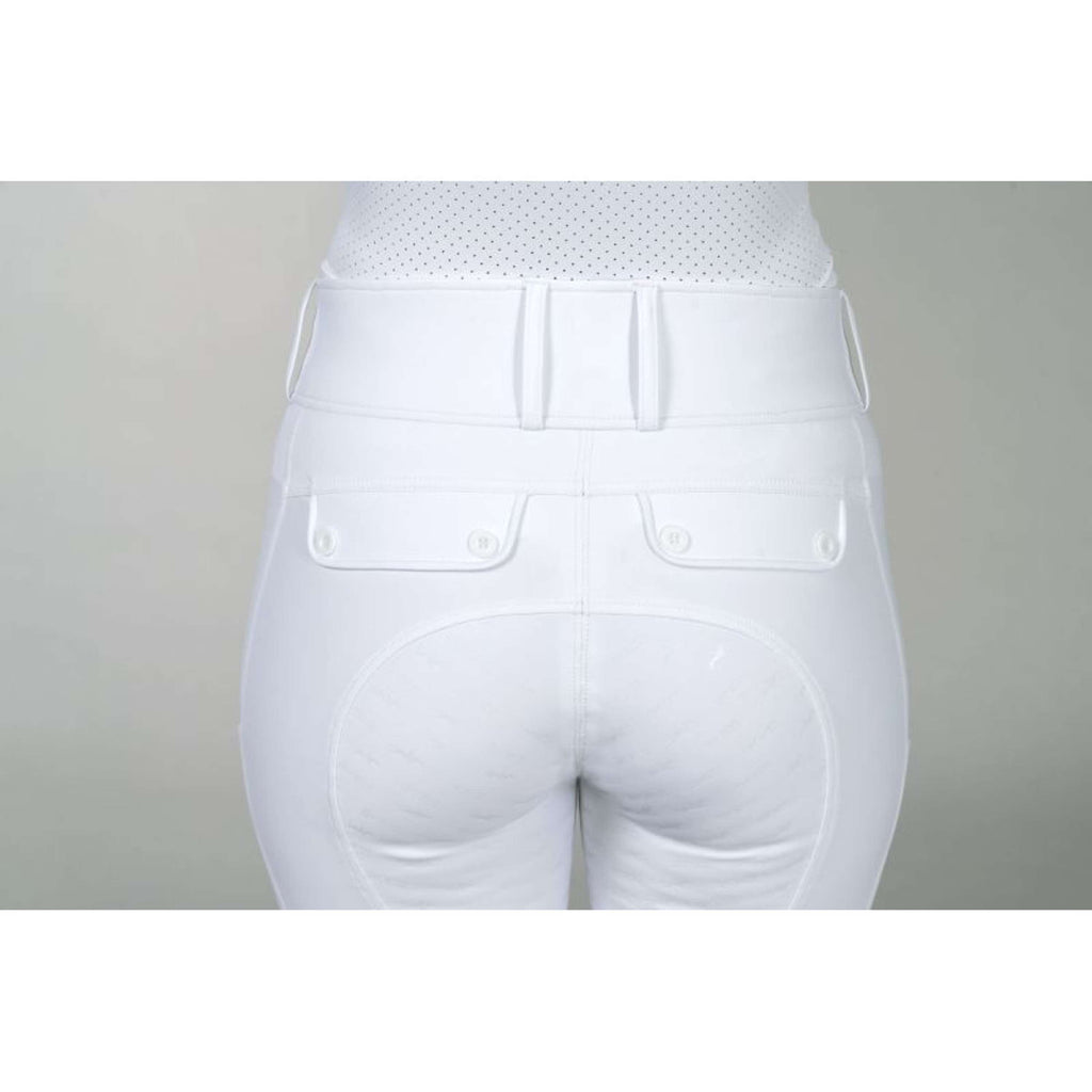 Schockemöhle Pantaloni da Equitazione SPCarola Full Grip Optical White