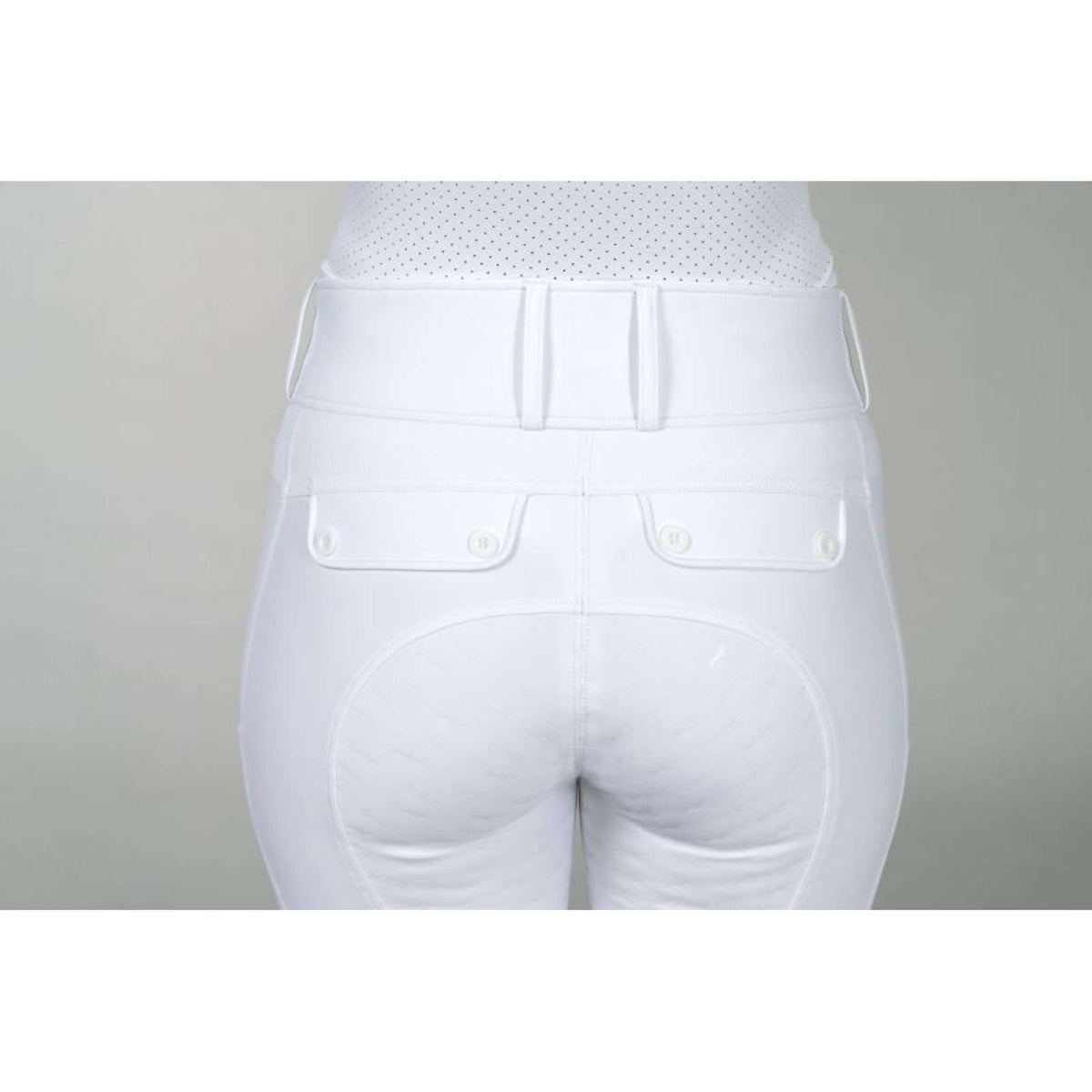 Schockemöhle Pantaloni da Equitazione SPCarola Full Grip Optical White