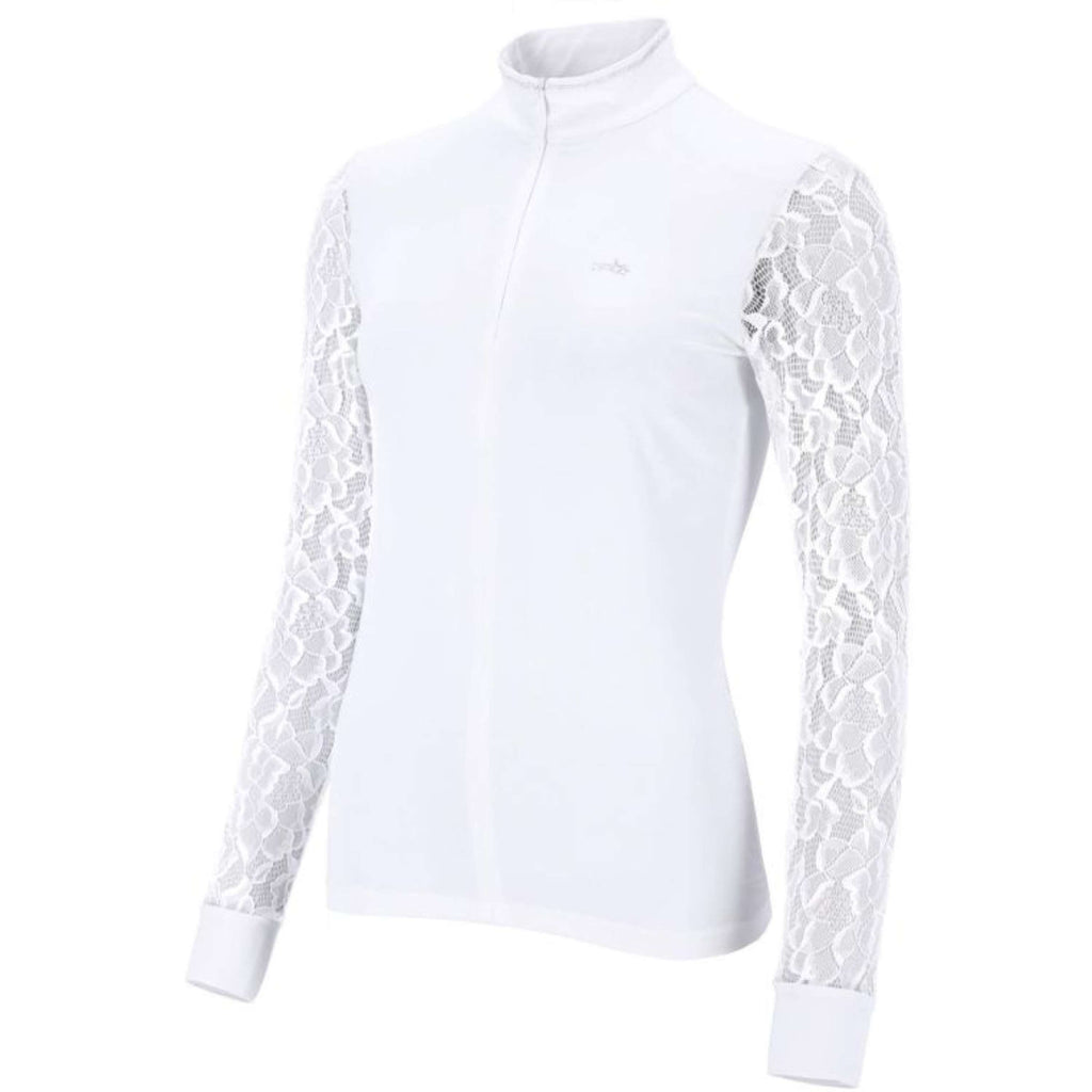 Schockemöhle Maglietta da Competizione SPAlicia Lange mouwen Optical White