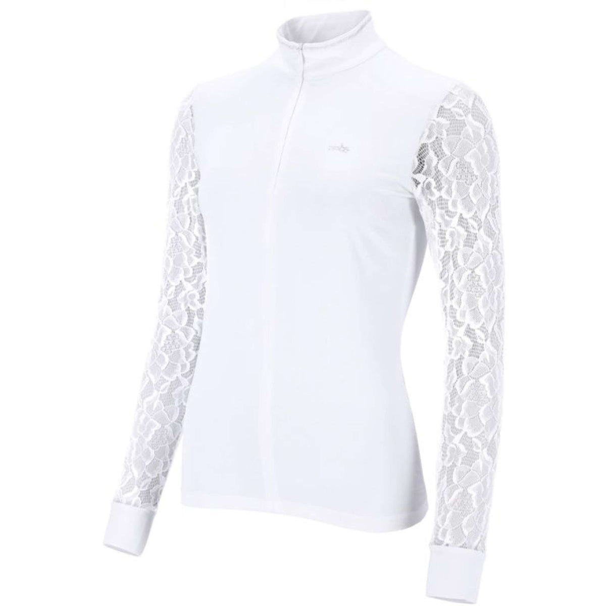 Schockemöhle Maglietta da Competizione SPAlicia Lange mouwen Optical White