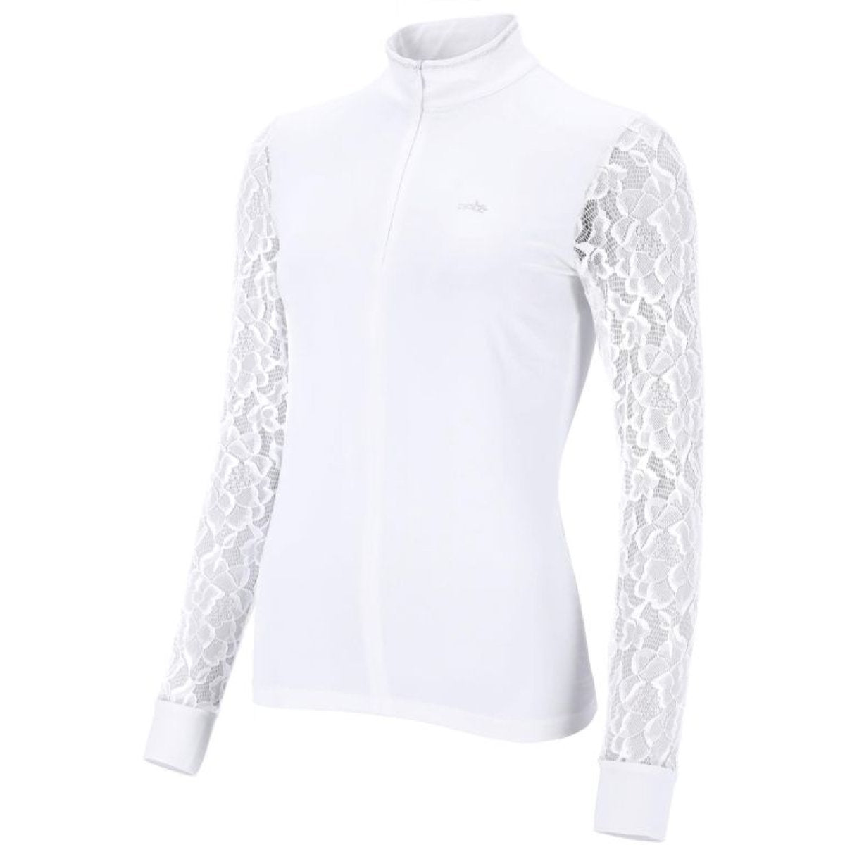 Schockemöhle Maglietta da Competizione SPAlicia Lange mouwen Optical White