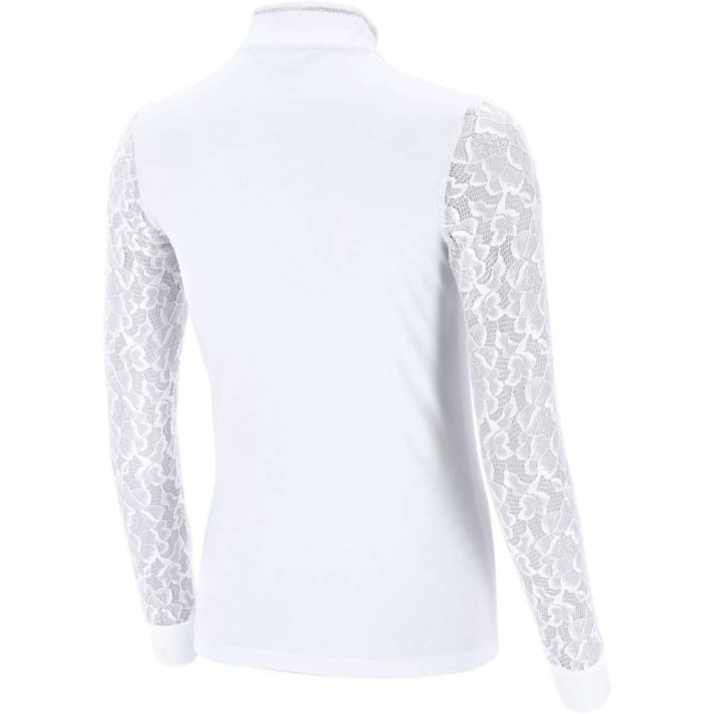 Schockemöhle Maglietta da Competizione SPAlicia Lange mouwen Optical White