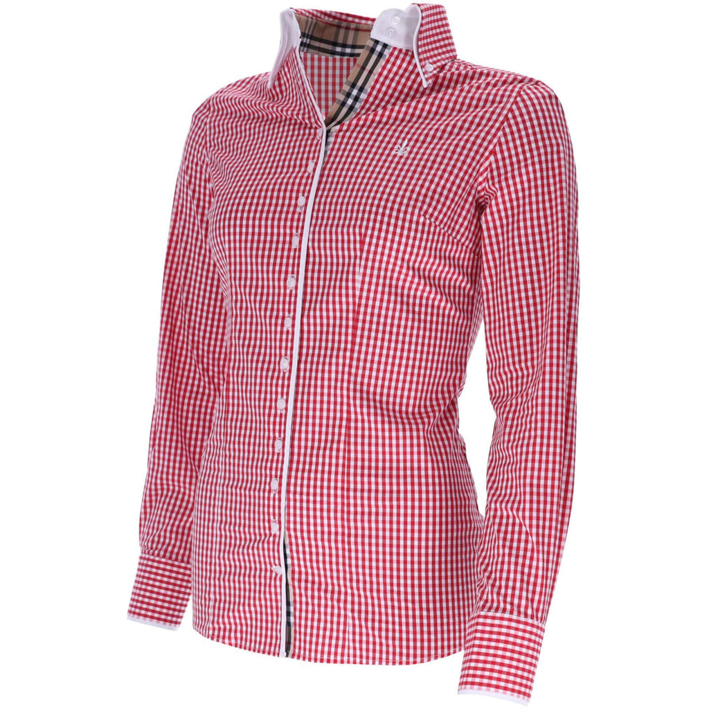 Schockemöhle Blusa FDL Eleonora London B Bianco/Rosso