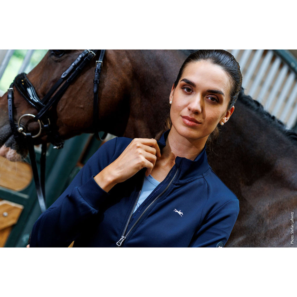 Schockemöhle Felpa con cappuccio e zip SPRosi Style Dark Navy