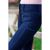Schockemöhle Pantaloni da Equitazione SPTulip Style Full Grip Dark Navy
