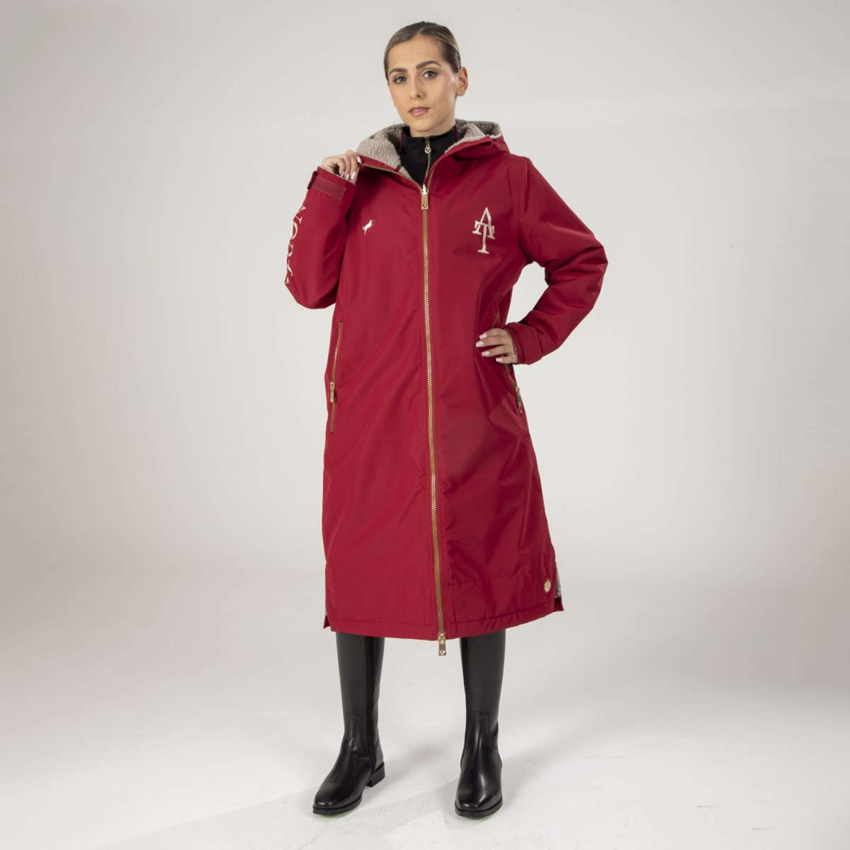 Aubrion by Shires Giacca Team All Weather Rosso