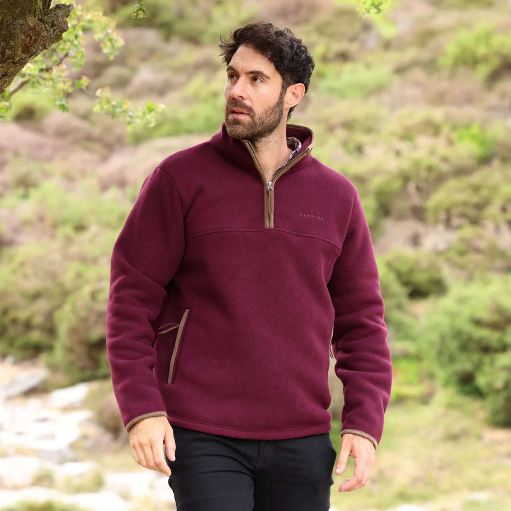 Aubrion by Shires Maglione Original Fleece Uomini Maroon