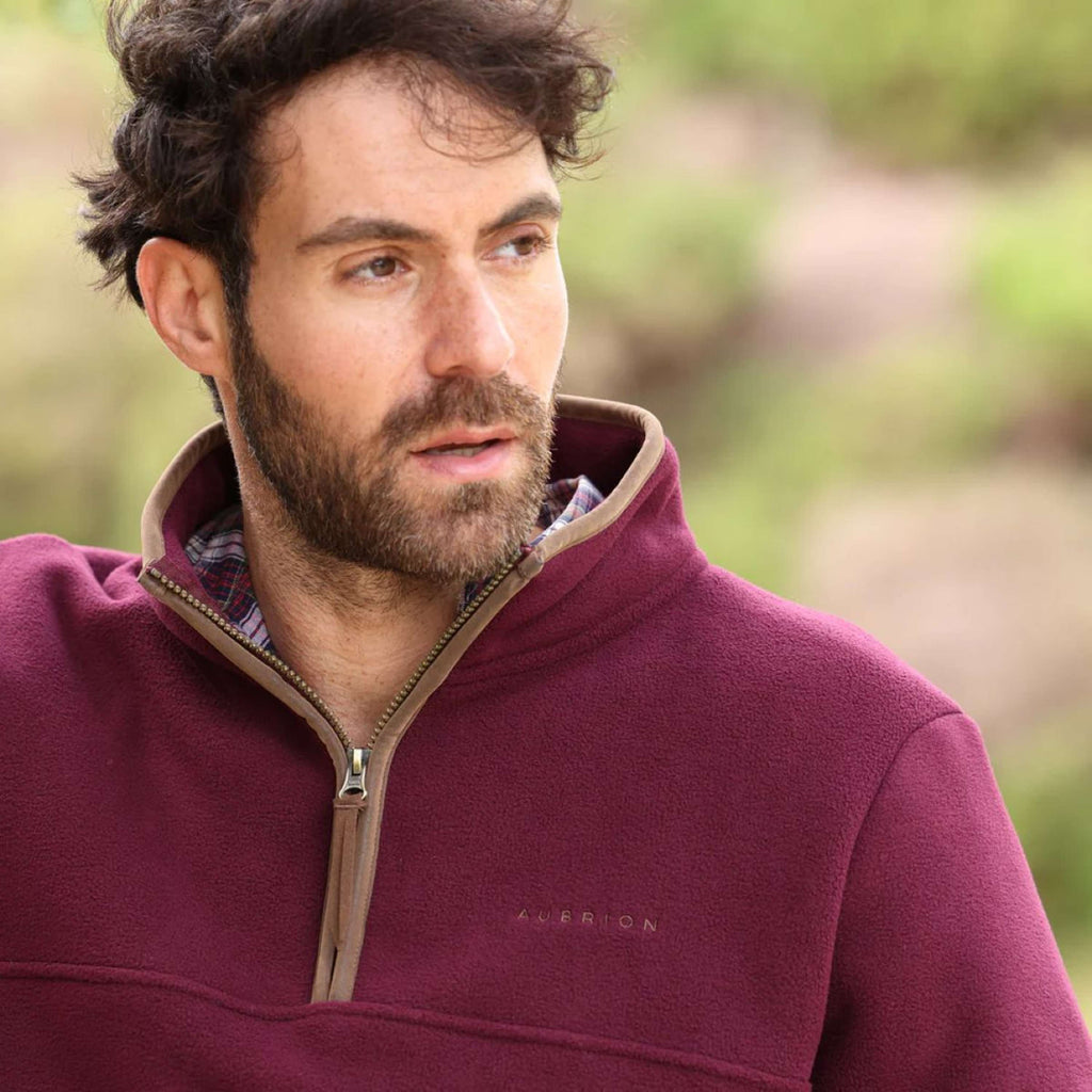 Aubrion by Shires Maglione Original Fleece Uomini Maroon