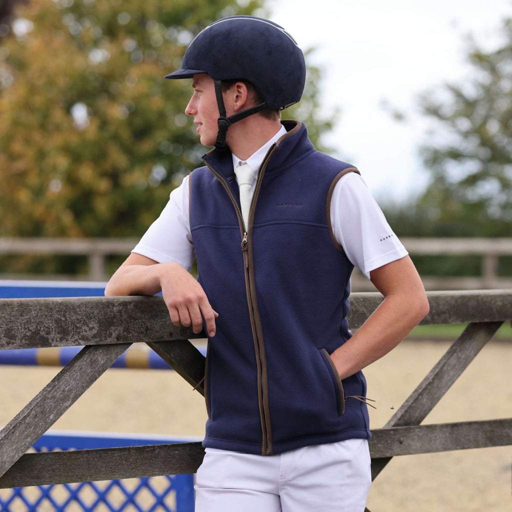 Aubrion by Shires Gilet Original Fleece Uomini Navy