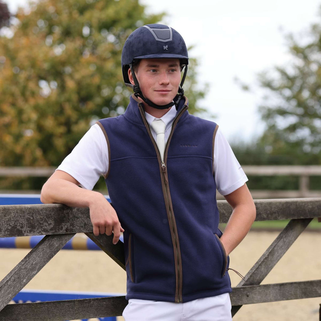 Aubrion by Shires Gilet Original Fleece Uomini Navy