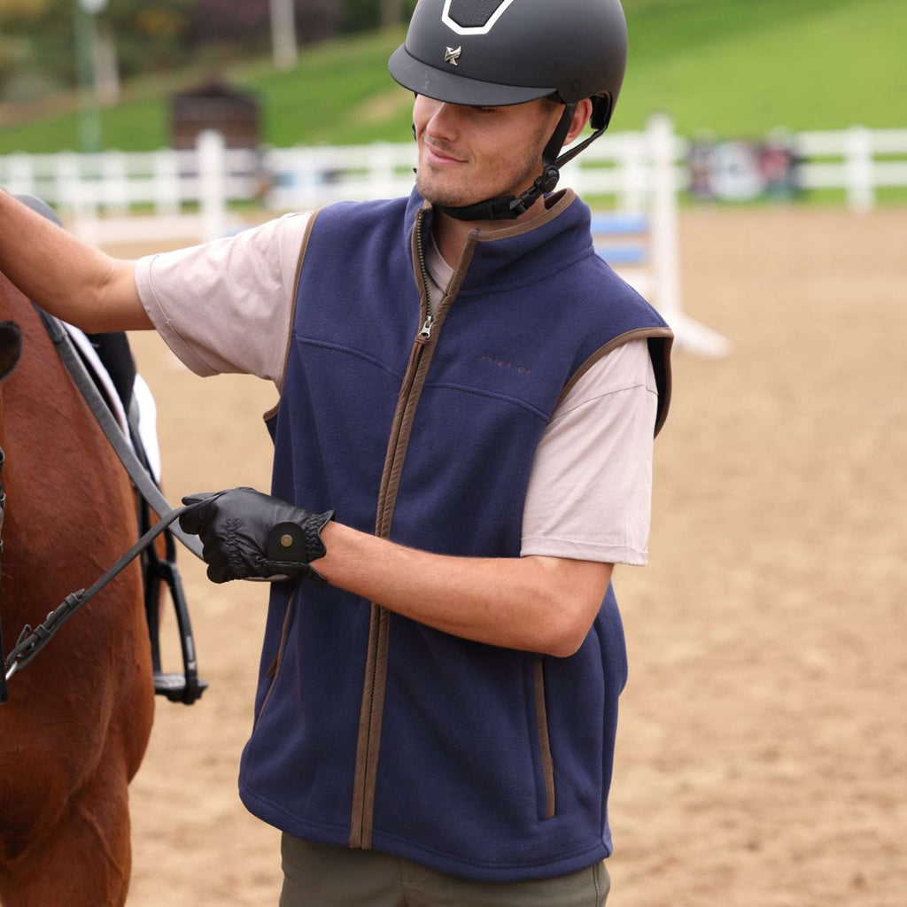 Aubrion by Shires Gilet Original Fleece Uomini Navy
