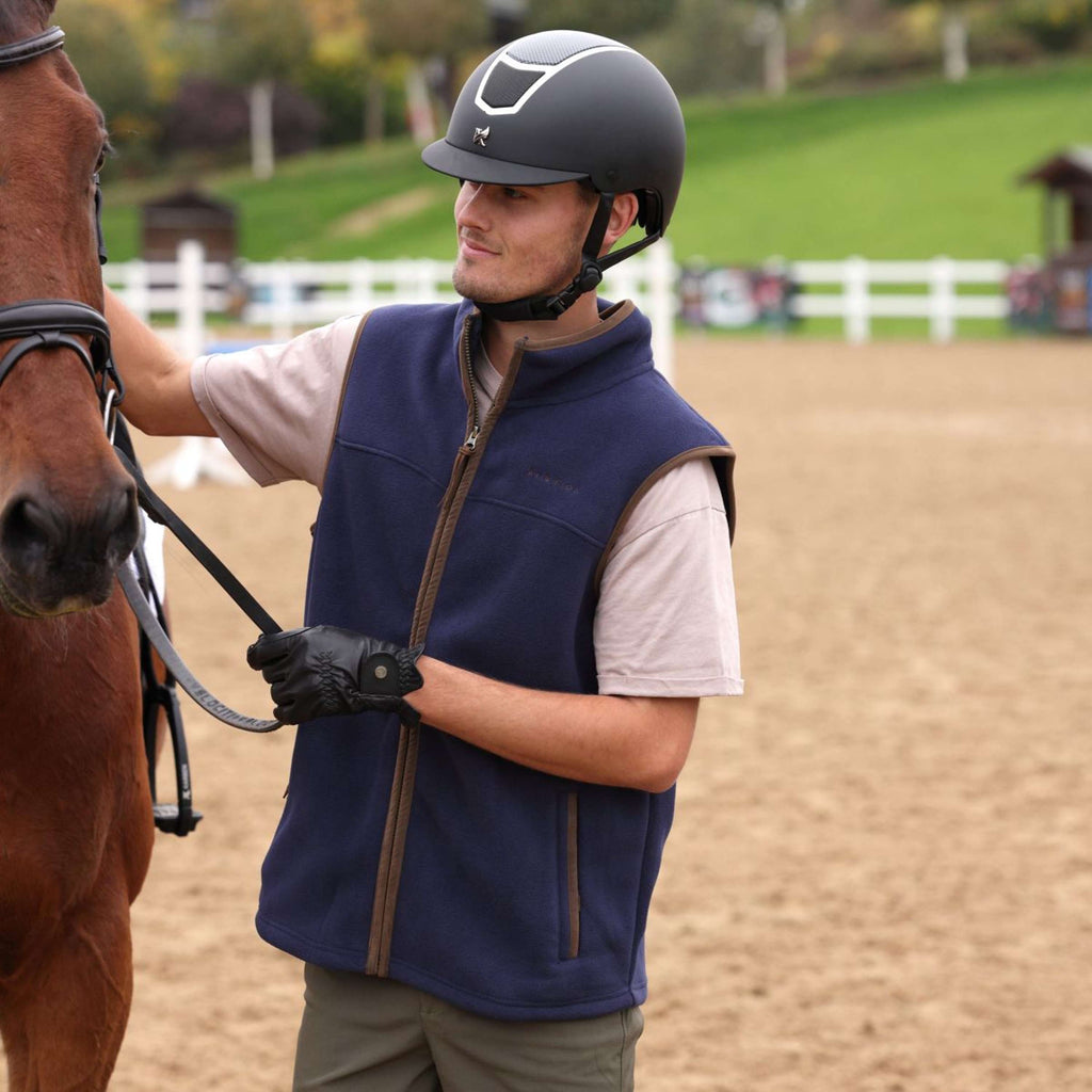 Aubrion by Shires Gilet Original Fleece Uomini Navy