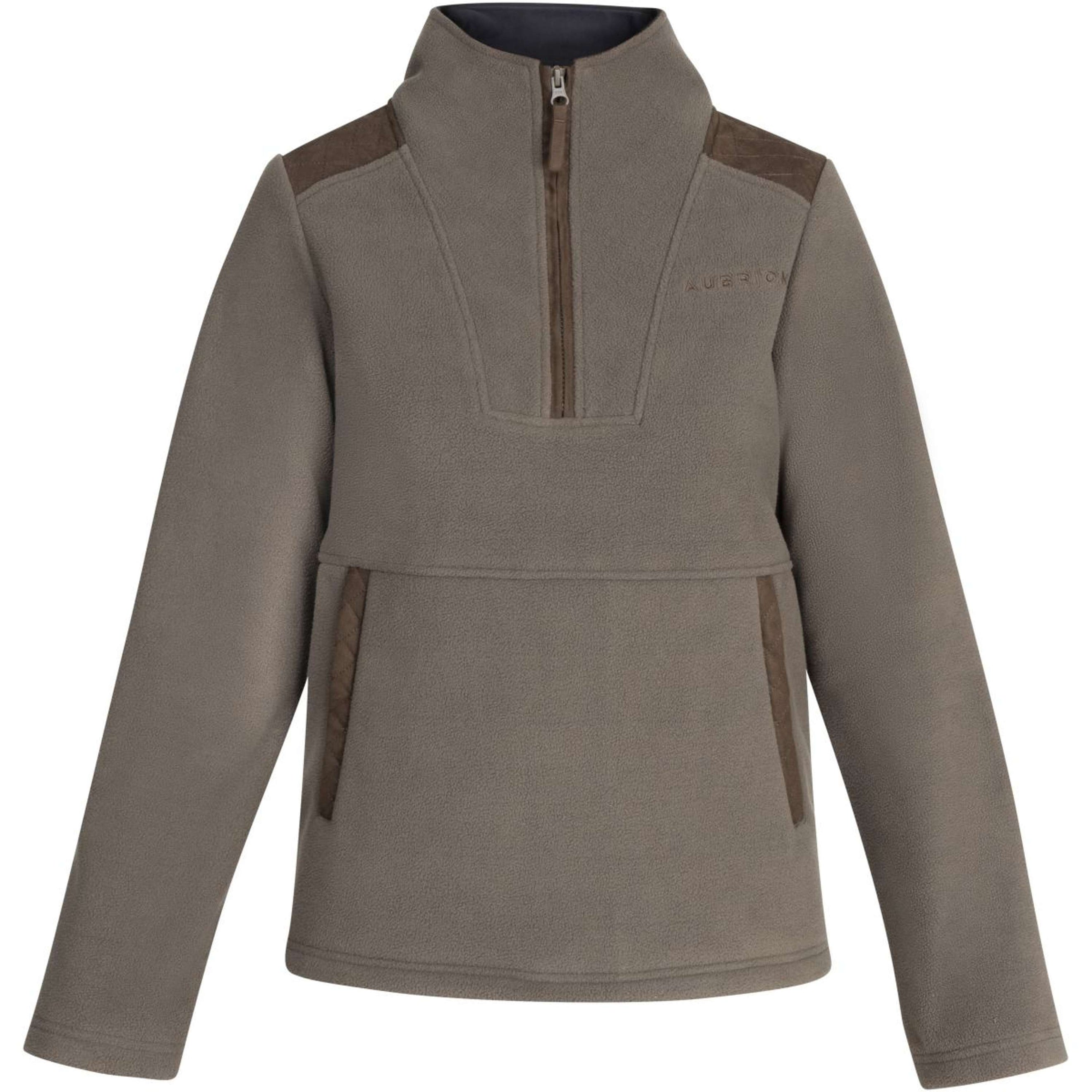 Aubrion by Shires Maglione Heritage Fleece Oliva scura Aubrion by Shires Maglione Heritage Fleece Oliva scura
