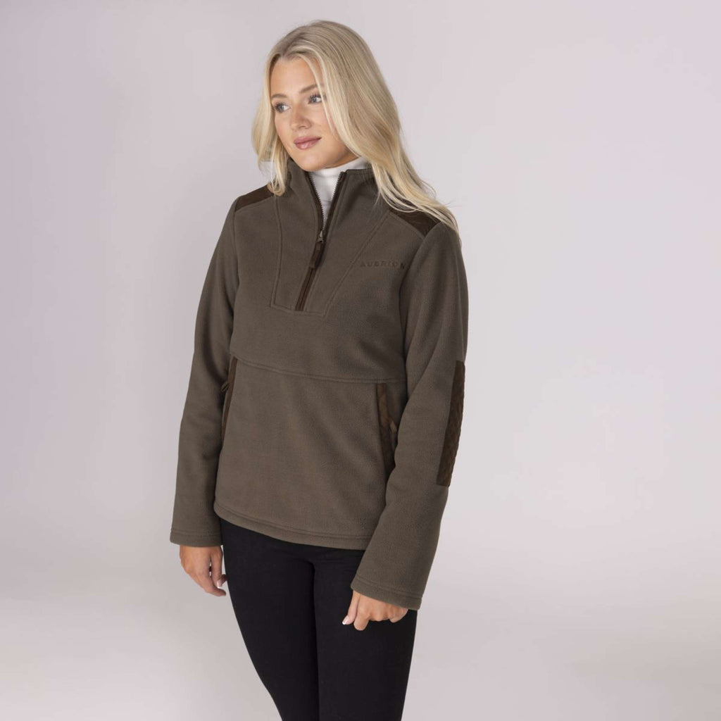 Aubrion by Shires Maglione Heritage Fleece Oliva scura