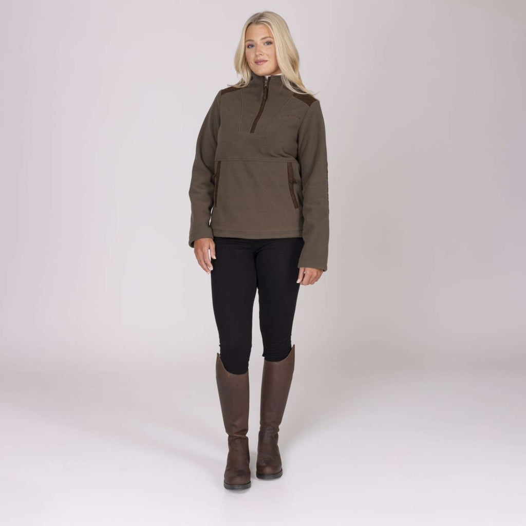 Aubrion by Shires Maglione Heritage Fleece Oliva scura