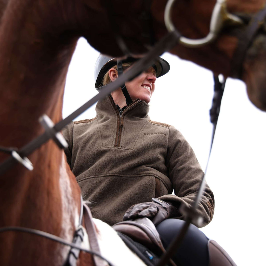 Aubrion by Shires Maglione Heritage Fleece Oliva scura
