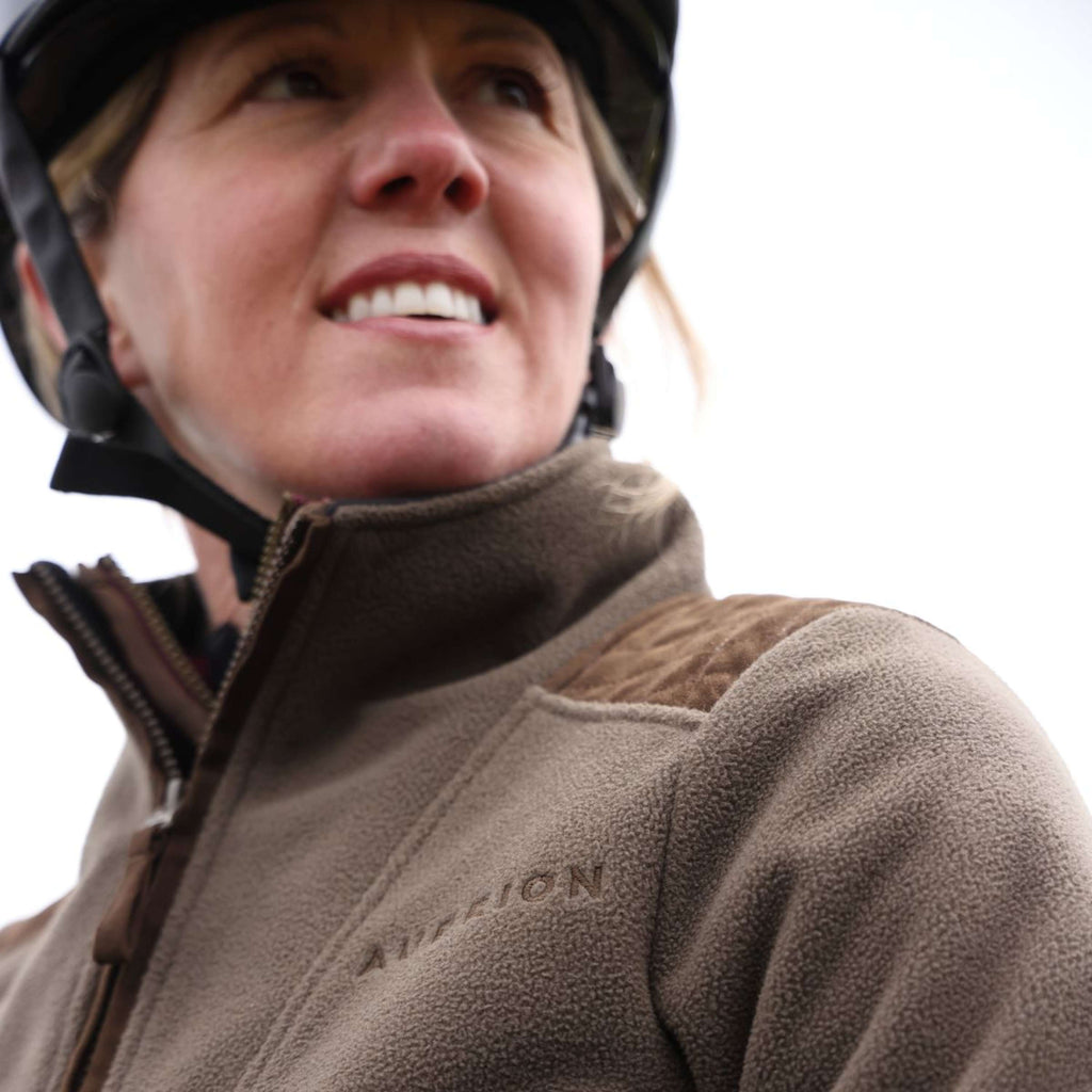Aubrion by Shires Maglione Heritage Fleece Oliva scura