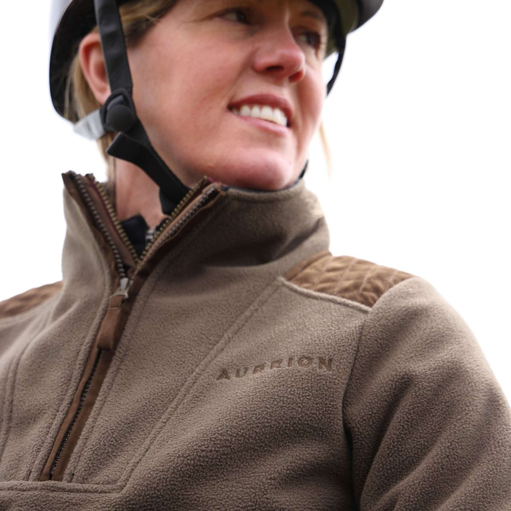 Aubrion by Shires Maglione Heritage Fleece Oliva scura