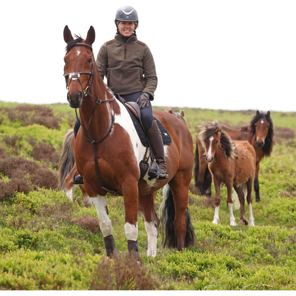 Aubrion by Shires Maglione Heritage Fleece Oliva scura