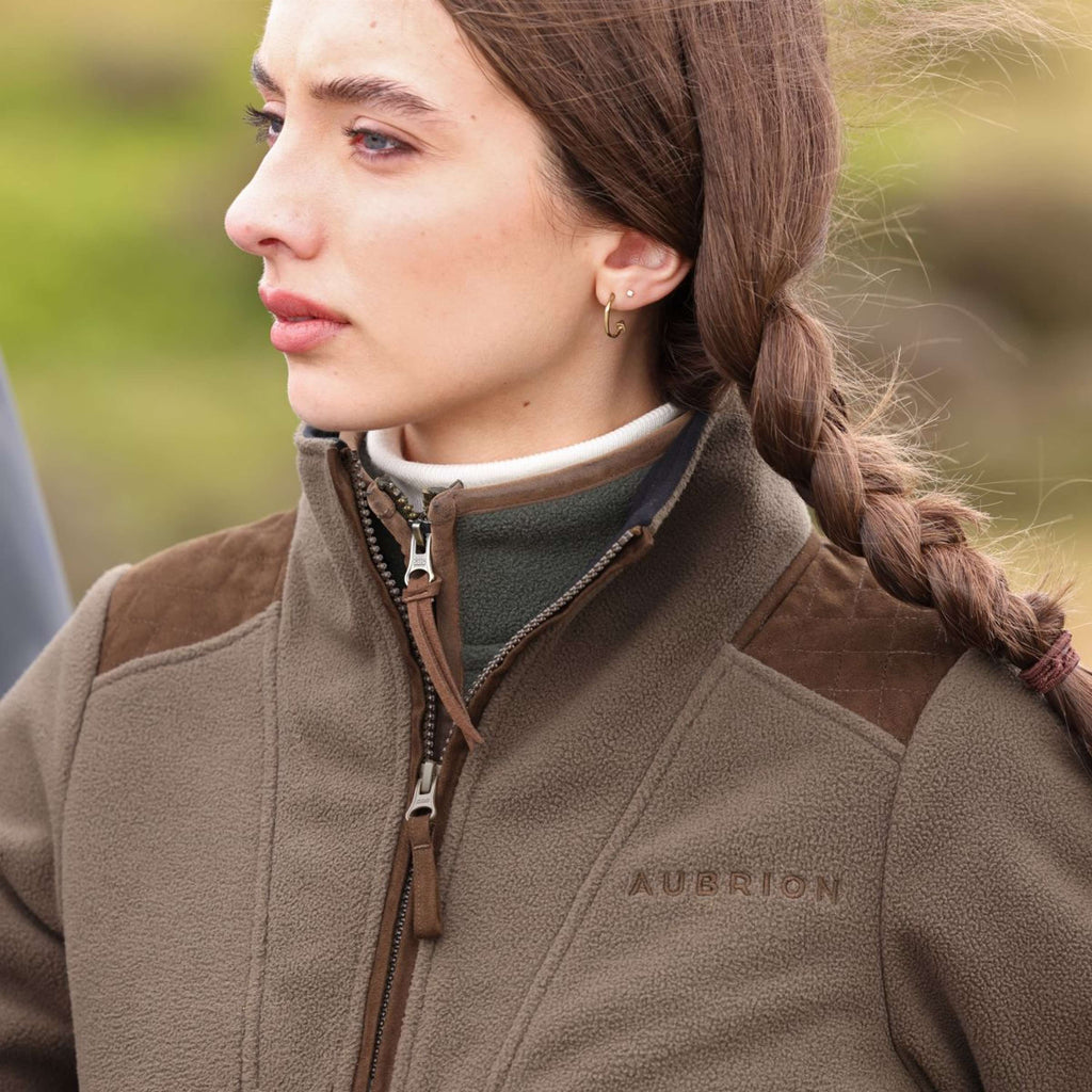 Aubrion by Shires Maglione Heritage Fleece Oliva scura