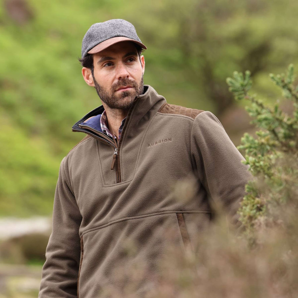 Aubrion by Shires Maglione Heritage Fleece Oliva scura