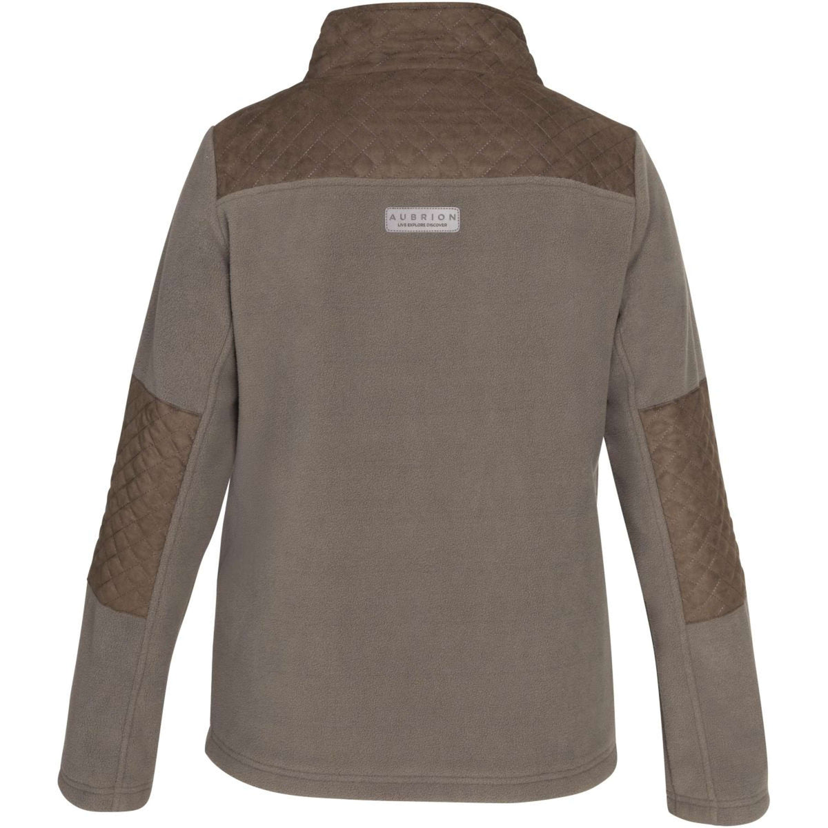 Aubrion by Shires Felpa con cappuccio e zip Heritage Fleece Oliva scura