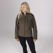 Aubrion by Shires Felpa con cappuccio e zip Heritage Fleece Oliva scura