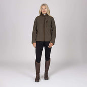 Aubrion by Shires Felpa con cappuccio e zip Heritage Fleece Oliva scura