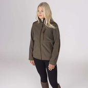 Aubrion by Shires Felpa con cappuccio e zip Heritage Fleece Oliva scura