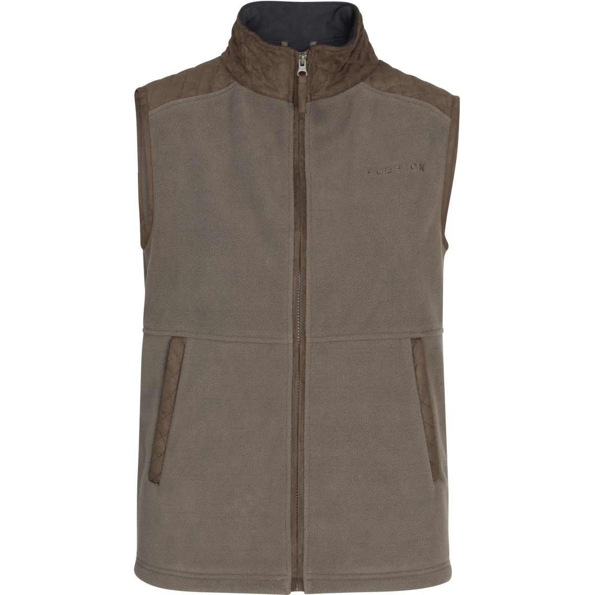 Aubrion by Shires Gilet Heritage Fleece Oliva scura