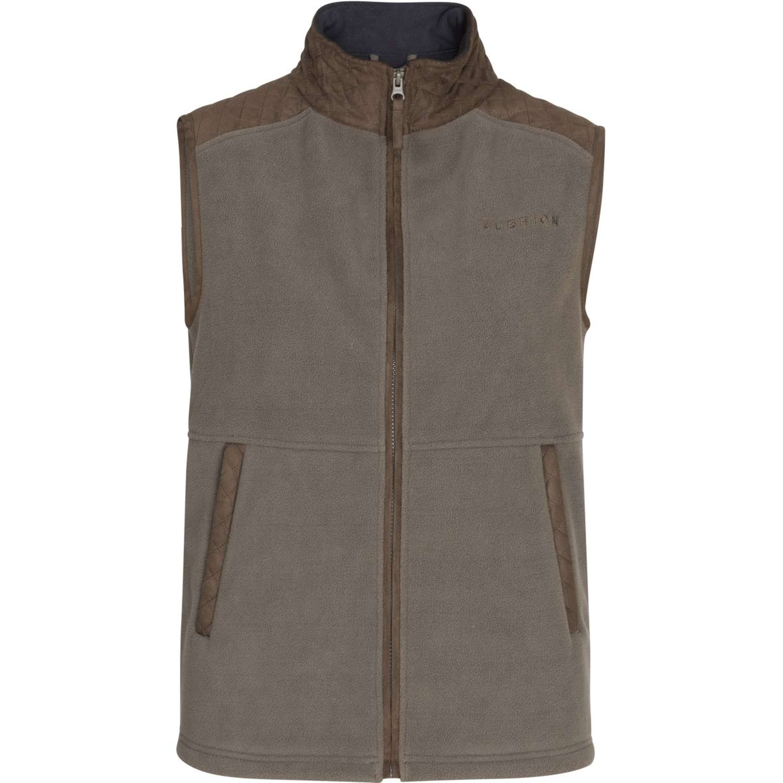 Aubrion by Shires Gilet Heritage Fleece Oliva scura Aubrion by Shires Gilet Heritage Fleece Oliva scura