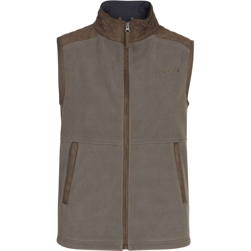 Aubrion by Shires Gilet Heritage Fleece Oliva scura