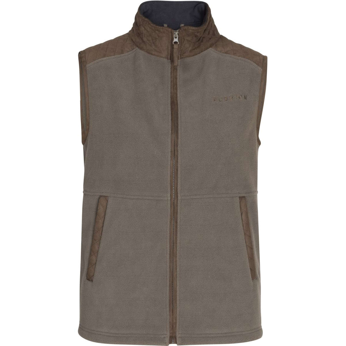 Aubrion by Shires Gilet Heritage Fleece Oliva scura