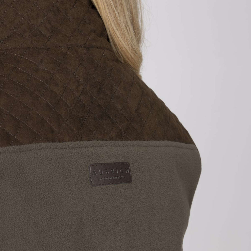Aubrion by Shires Gilet Heritage Fleece Oliva scura