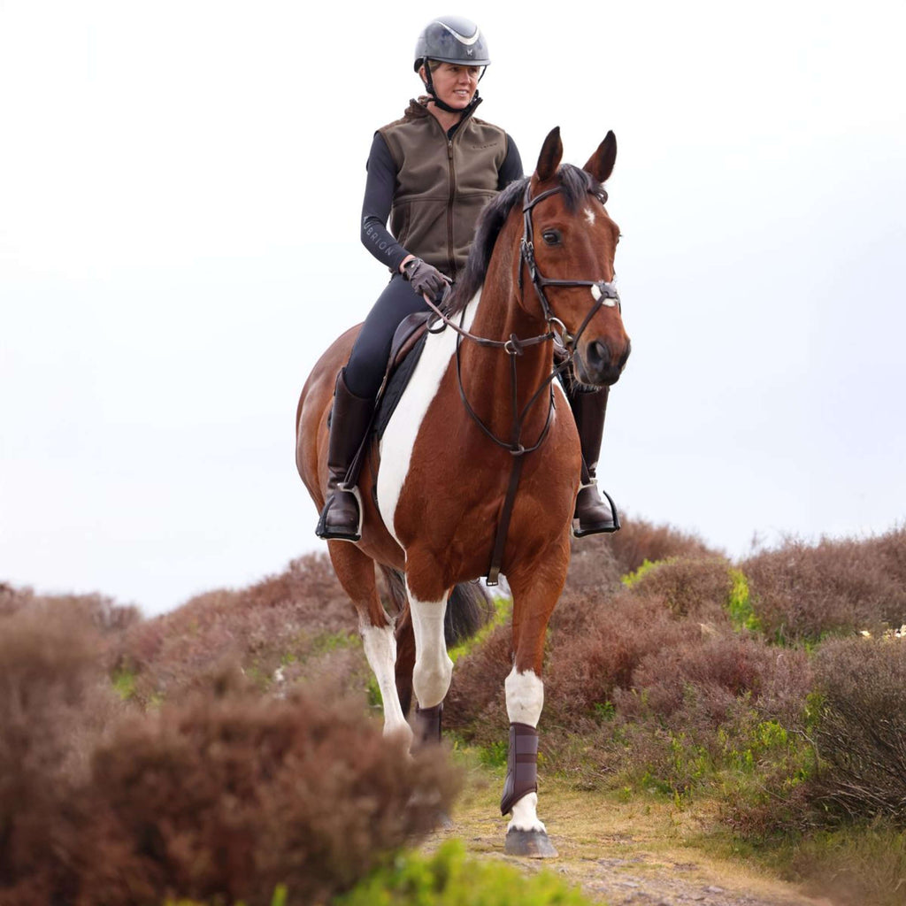 Aubrion by Shires Gilet Heritage Fleece Oliva scura