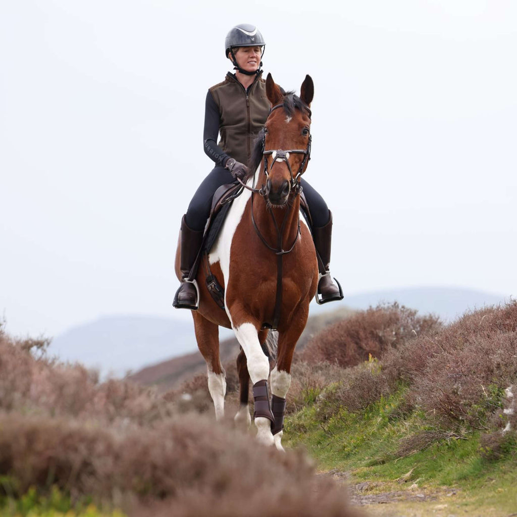 Aubrion by Shires Gilet Heritage Fleece Oliva scura