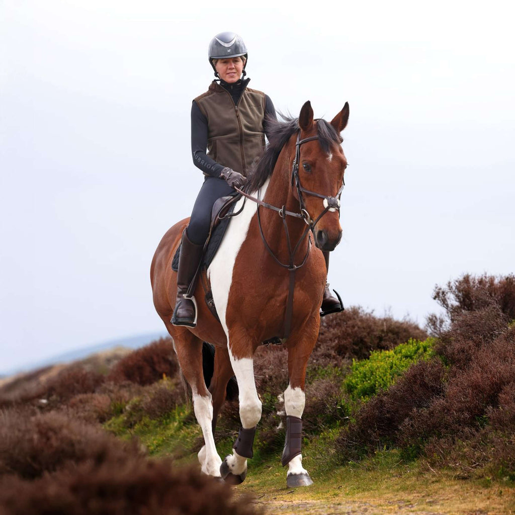 Aubrion by Shires Gilet Heritage Fleece Oliva scura