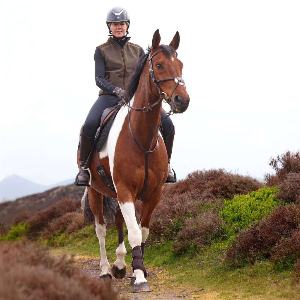Aubrion by Shires Gilet Heritage Fleece Oliva scura