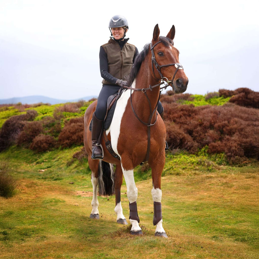 Aubrion by Shires Gilet Heritage Fleece Oliva scura