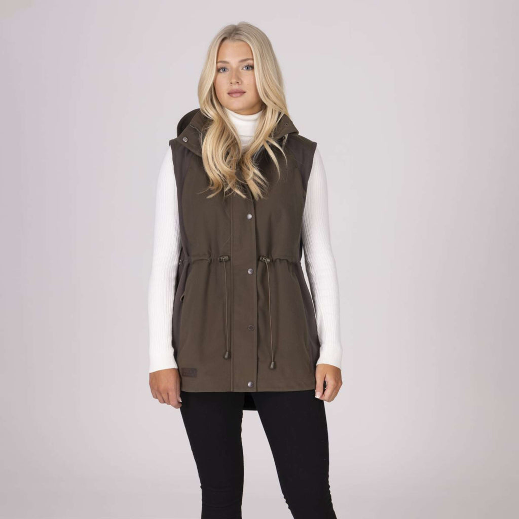 Aubrion by Shires Gilet Heritage Oliva scura