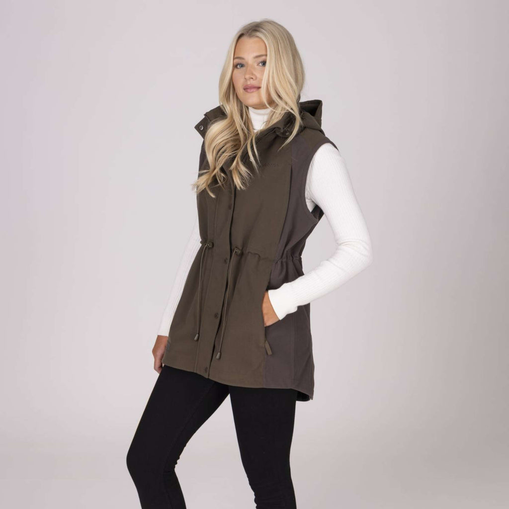 Aubrion by Shires Gilet Heritage Oliva scura