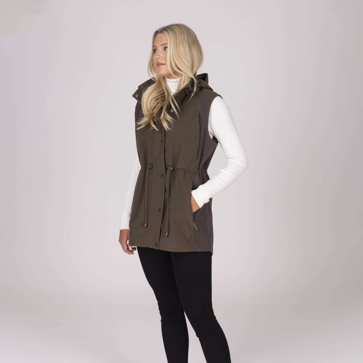 Aubrion by Shires Gilet Heritage Oliva scura