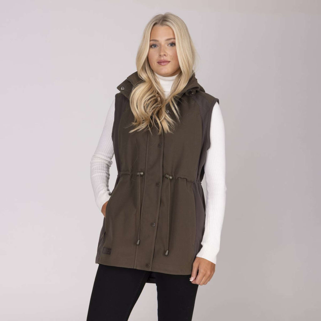 Aubrion by Shires Gilet Heritage Oliva scura