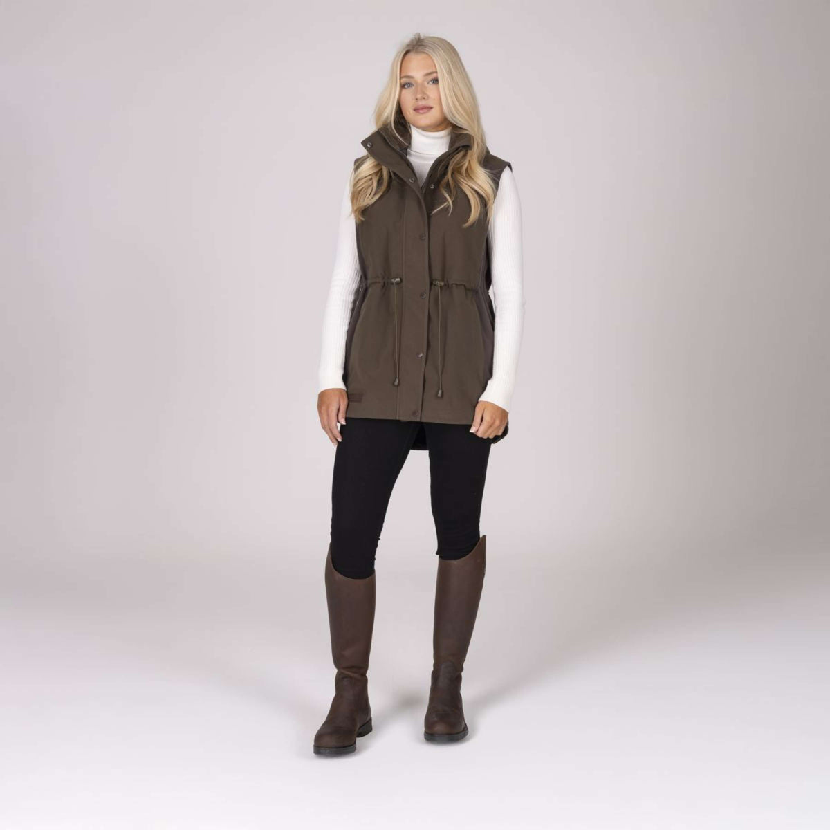 Aubrion by Shires Gilet Heritage Oliva scura