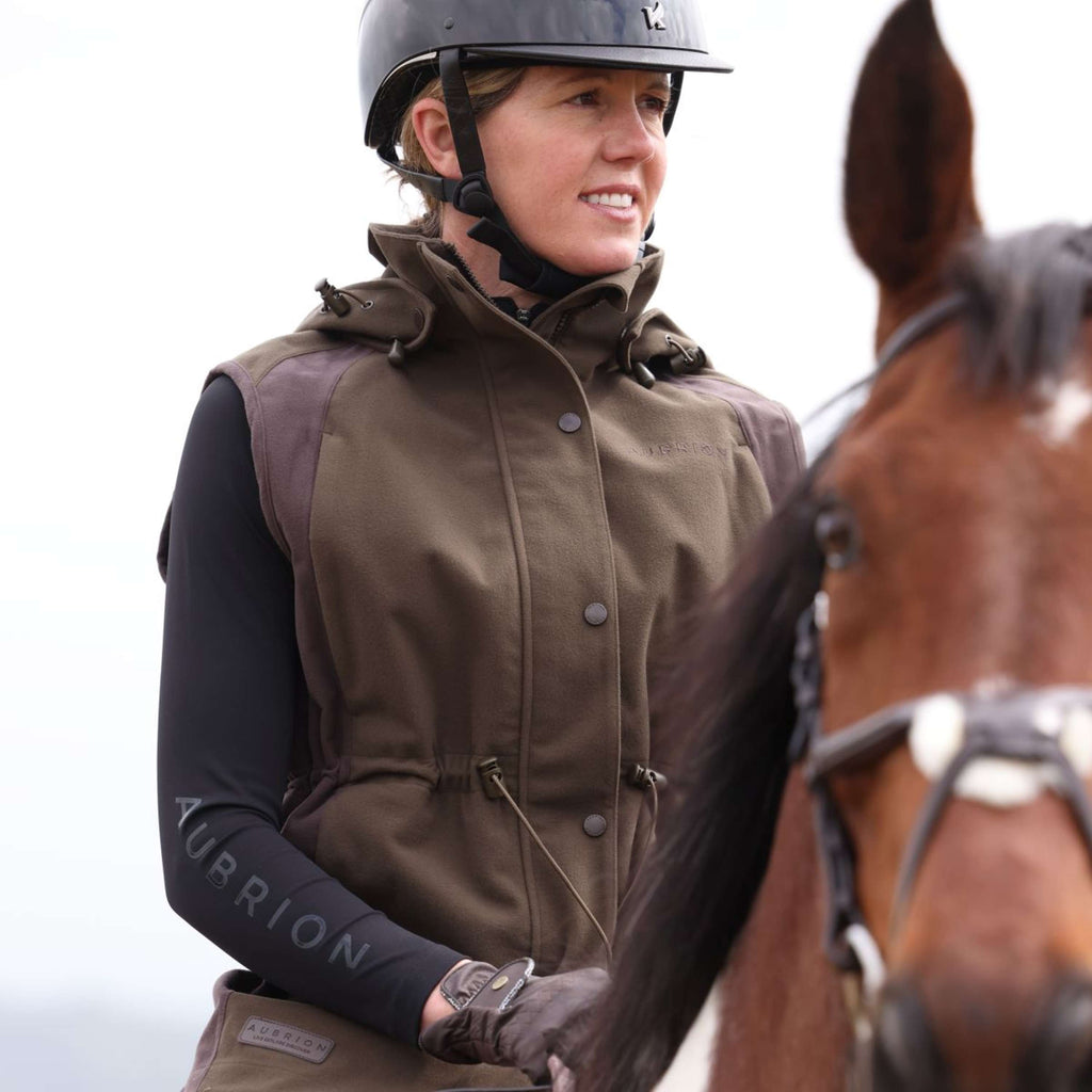 Aubrion by Shires Gilet Heritage Oliva scura