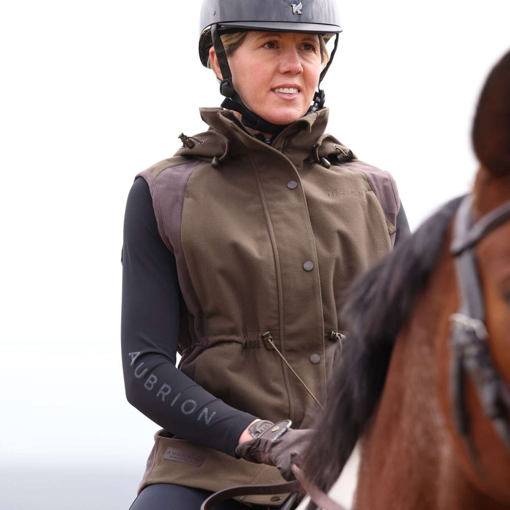 Aubrion by Shires Gilet Heritage Oliva scura