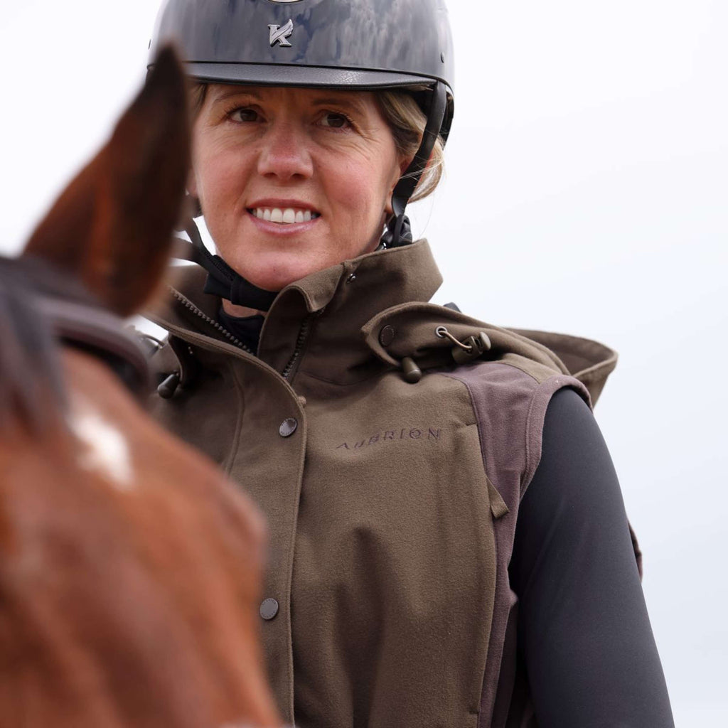 Aubrion by Shires Gilet Heritage Oliva scura