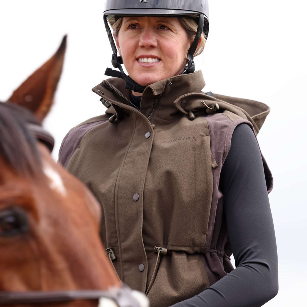 Aubrion by Shires Gilet Heritage Oliva scura