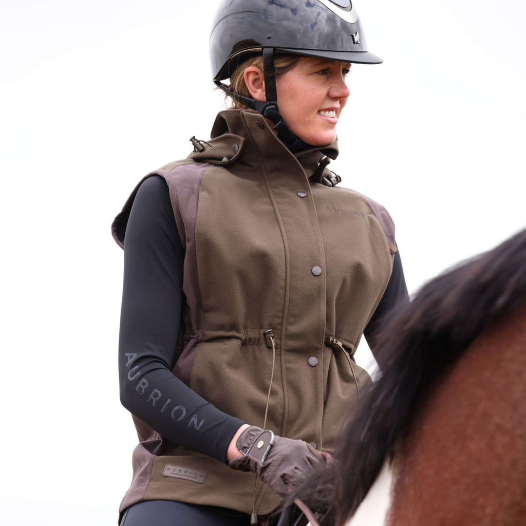 Aubrion by Shires Gilet Heritage Oliva scura
