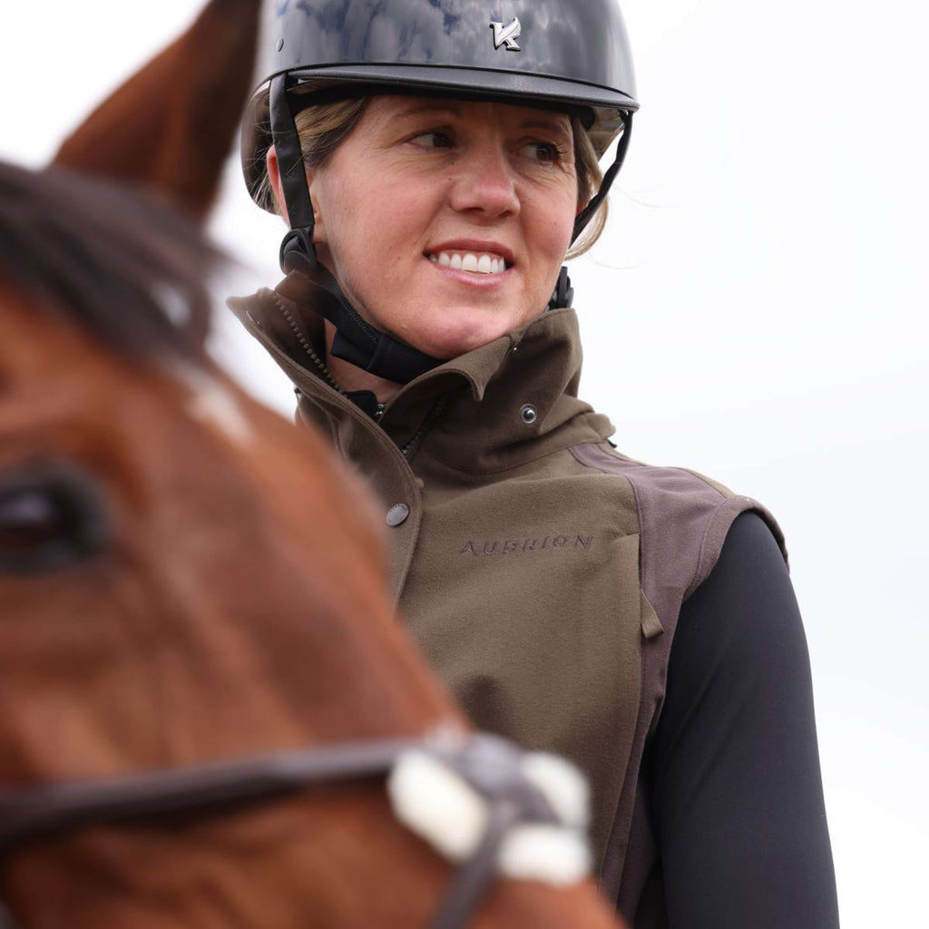 Aubrion by Shires Gilet Heritage Oliva scura